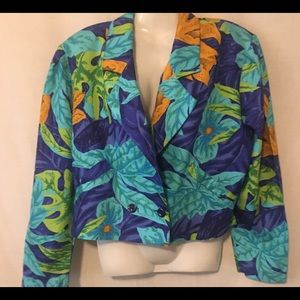 Vintage Rinzi Colorful Rayon Jacket